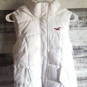 Snow White Hollister Puffer Vest Jacket